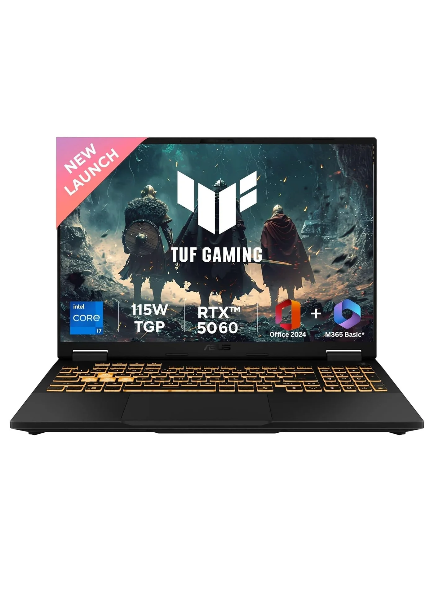 Premium 16-inch Gaming Laptop, Intel Core i7-14650HX, 32GB DDR5 RAM, 1TB SSD, RTX 5060 8GB Graphics, WUXGA 165Hz Display, Windows 11 Home vo6r9