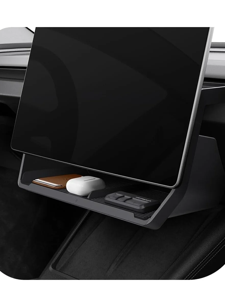 Premium Under Screen Storage Organizer for Electric Vehicles (Black, 25 cm x 15 cm) byeeg