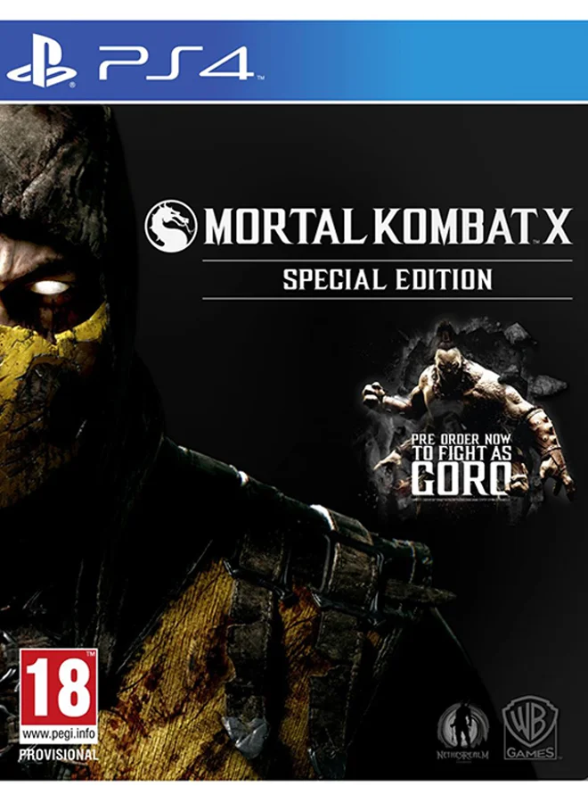 Mortal Kombat X Special Edition Fighting Game for Console (PAL Version, English Language) qm9lu