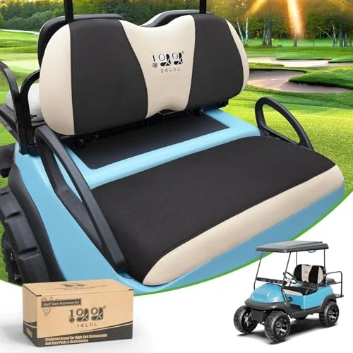 10L0L Golf Cart Front Seat Covers Breathable Mesh Upgrade for Club Car Precedent and Tempo (Universal Fit, Set of 2) 250ou