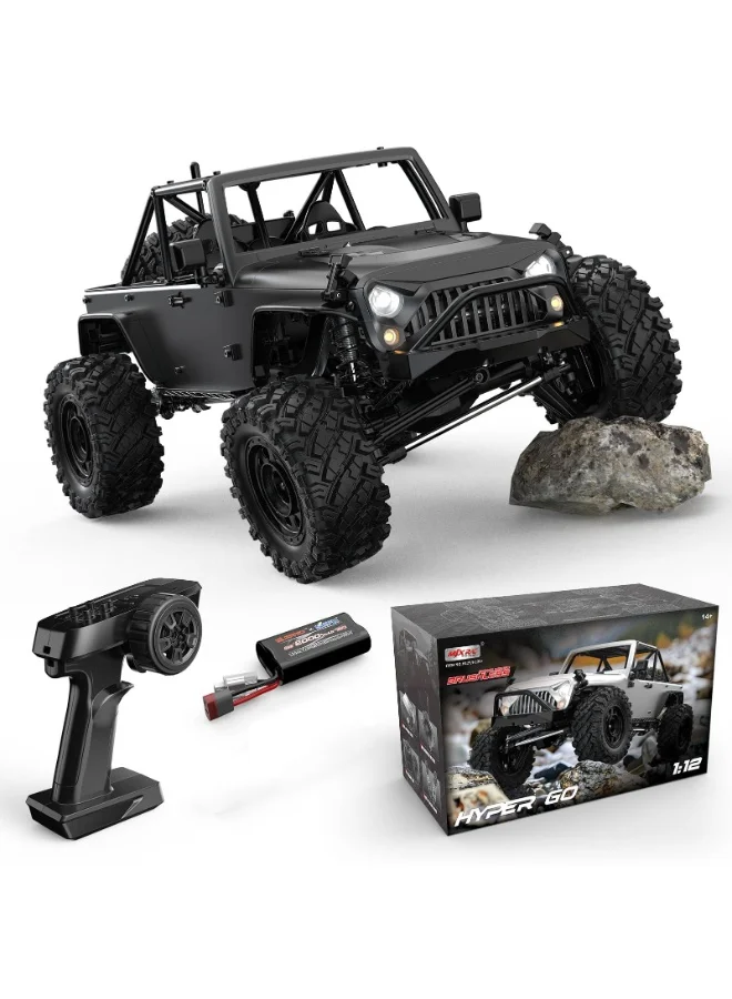 Premium 1/12 Scale 4WD Brushless RC Rock Crawler Off-Road Truck with Metal Chassis and Portal Axles for Adults t0p4q