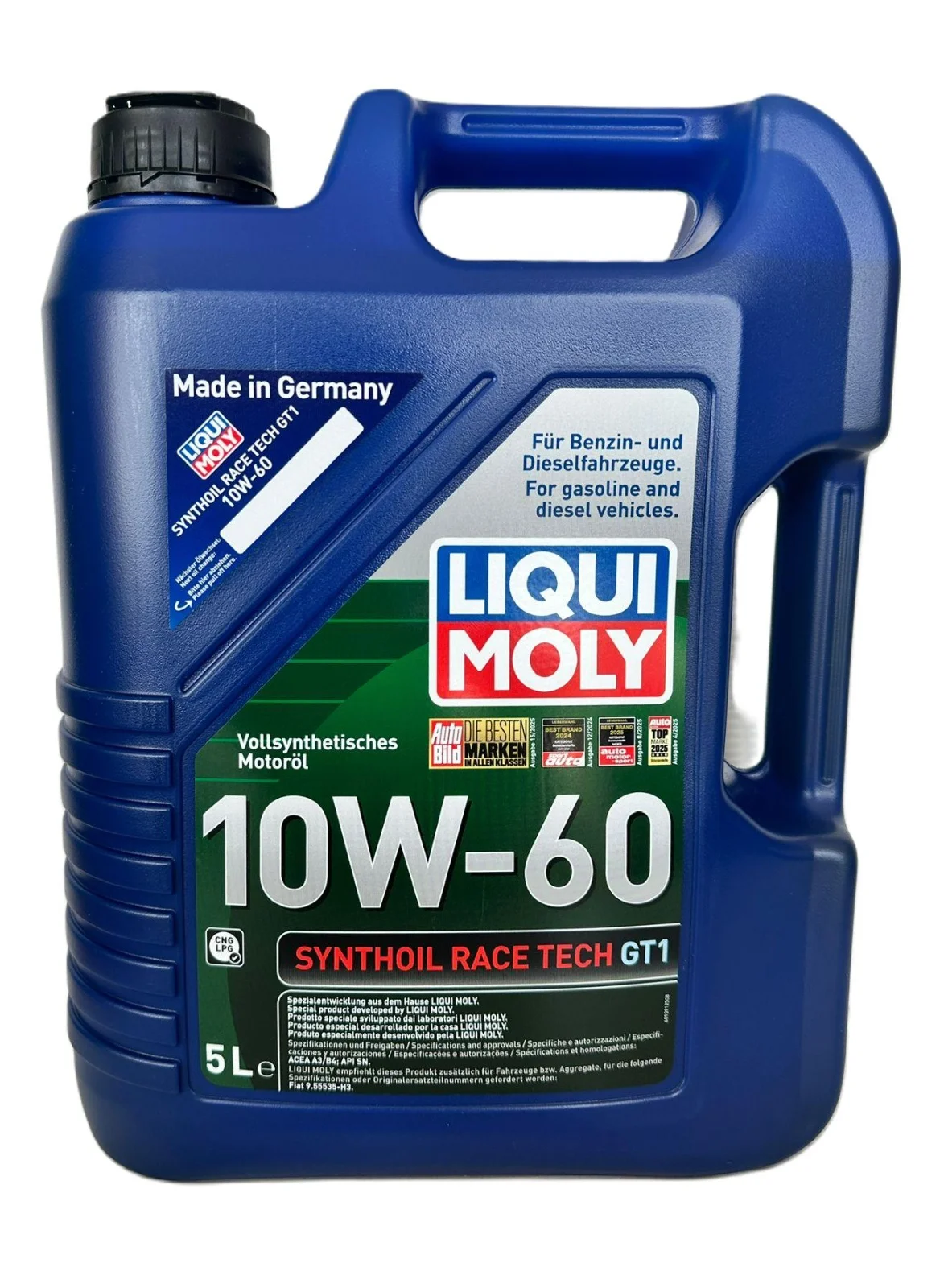 LIQUI MOLY 10W60 Synthoil Race Tech GT1 Premium Engine Oil (5L) c8g2z
