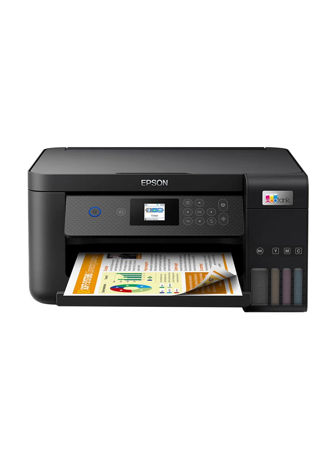 Premium Ink Tank Printer 3-in-1 Wireless A4 Color Duplex Printing with Wi-Fi Direct and LCD Screen (Black) 5z101