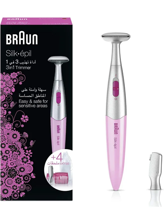 Premium Precision Bikini Trimmer Kit for Women (Pink, 1 Piece) ovyer