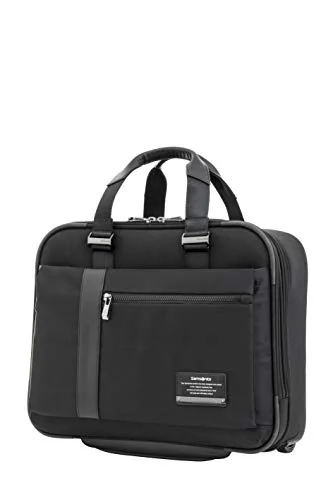 Premium Softsided Laptop Briefcase for Office and Travel (Black, Fits up to 16.4 Inch Laptops) 9r9n6