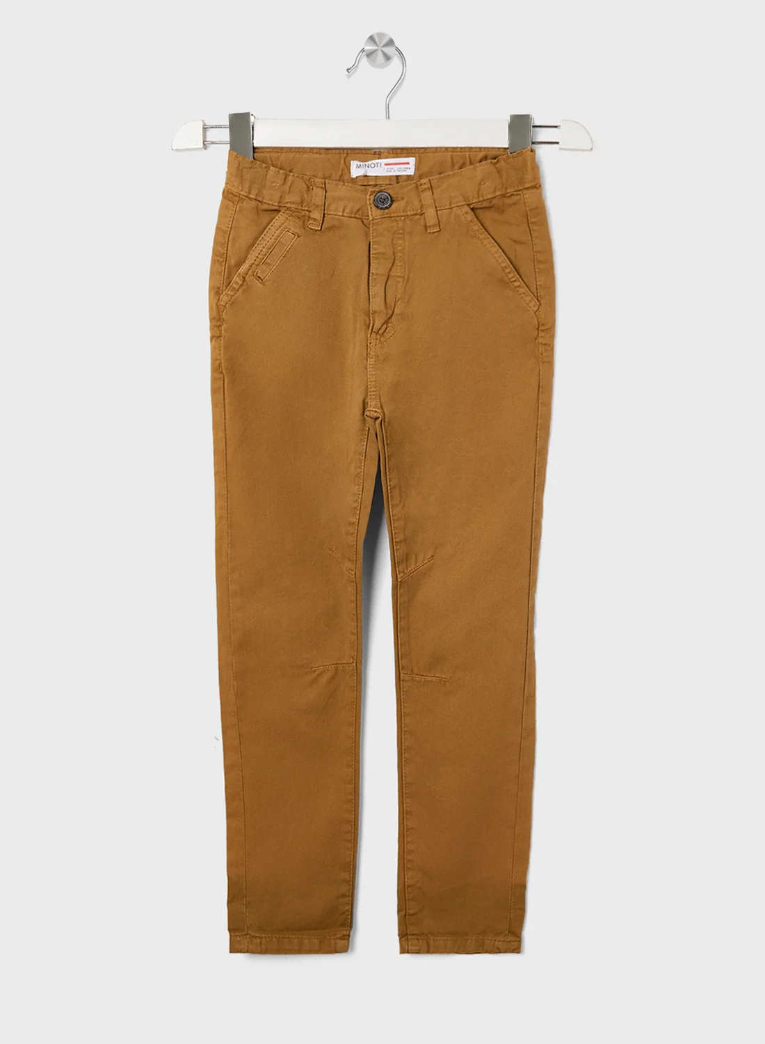 MINOTI Kids Washed Chinos Premium Cotton Casual Trousers for Boys and Girls (Size 128 cm) q5nnh
