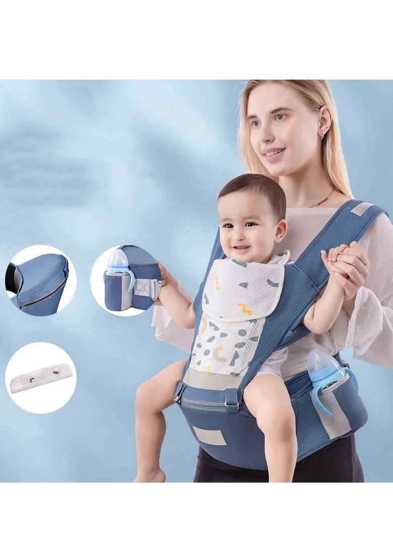MIXDE Multifunction Baby Carrier with Hip Seat (6-in-1, Adjustable, Premium Soft Fabric) for Infants and Toddlers cegno