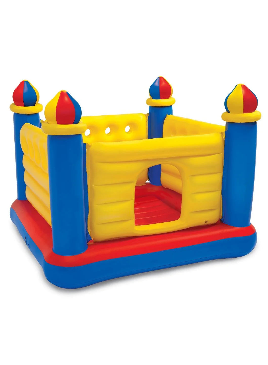 Premium Inflatable Castle Bouncer for Kids Durable PVC Play House (Multicolour, 175cm x 175cm x 135cm) wz5hd