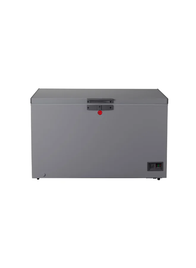 HOOVER Single Door Chest Freezer Premium Low Frost Cooling System (Grey, 493 L) 0ho7l