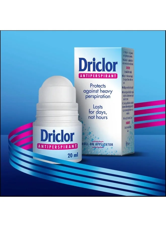 Premium Antiperspirant Roll-On for Excessive Sweating Control (20 mL) 3kpy7