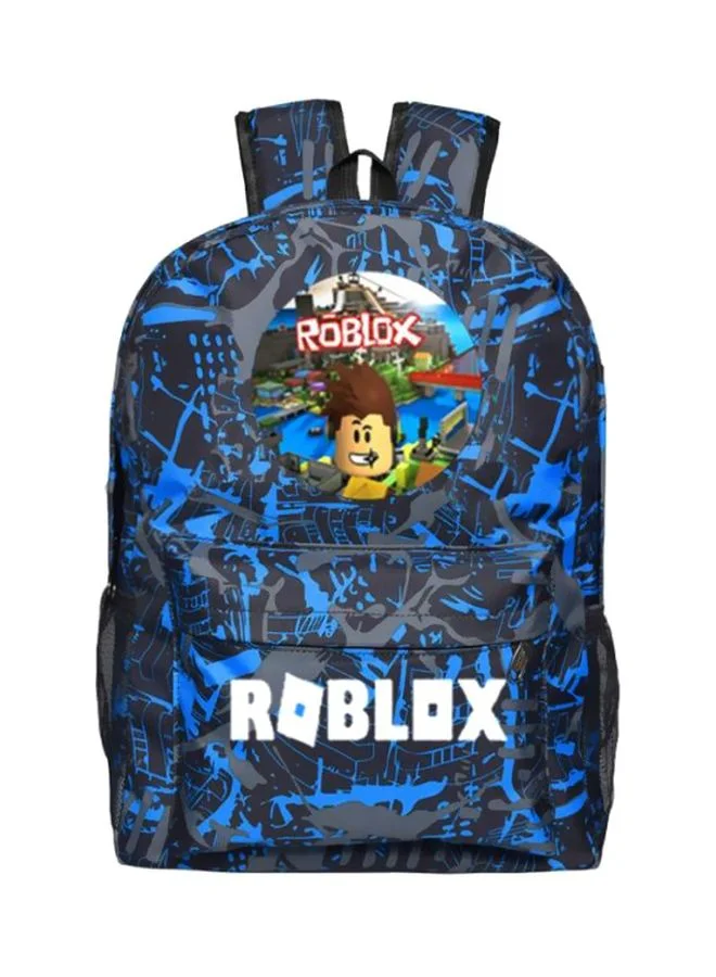 Thunder Printed Backpack Durable School and Travel Bag (Blue/Grey, 40 cm) 7x4d2