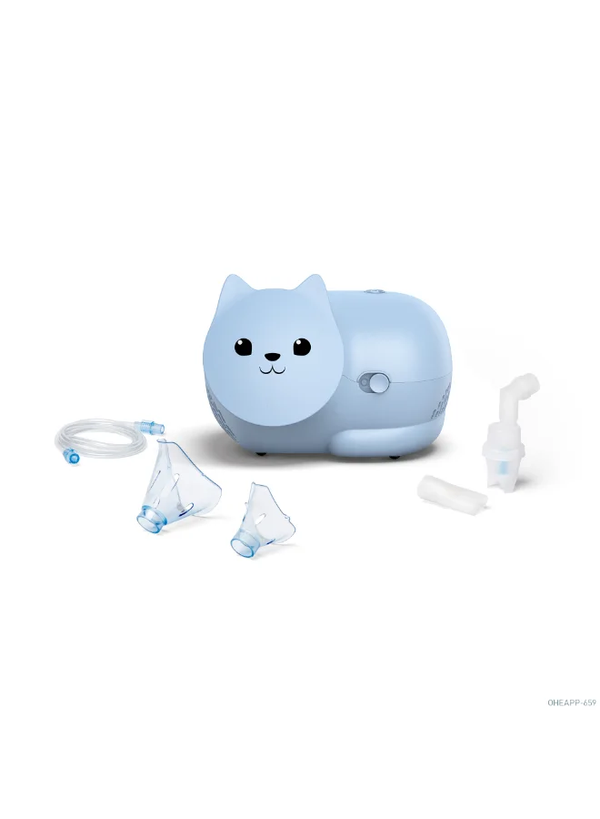 Nami Cat Compressor Nebulizer System for Kids (Compact Design, Pediatric Respiratory Care) 37f6c