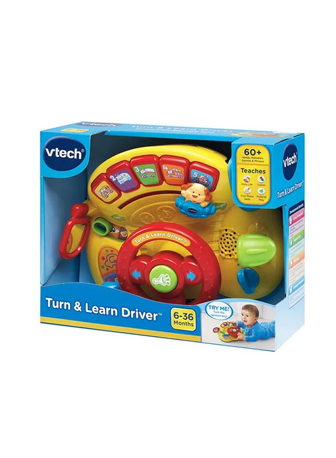Interactive Steering Wheel Toy for Toddlers with Music and Lights (Multi-Colour) f4net