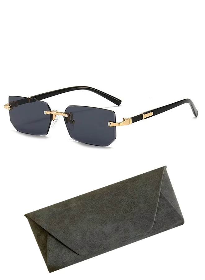 KANGLI Retro Frameless Fashion Sunglasses UV Protection Lightweight Eyewear (One Size) mrs72