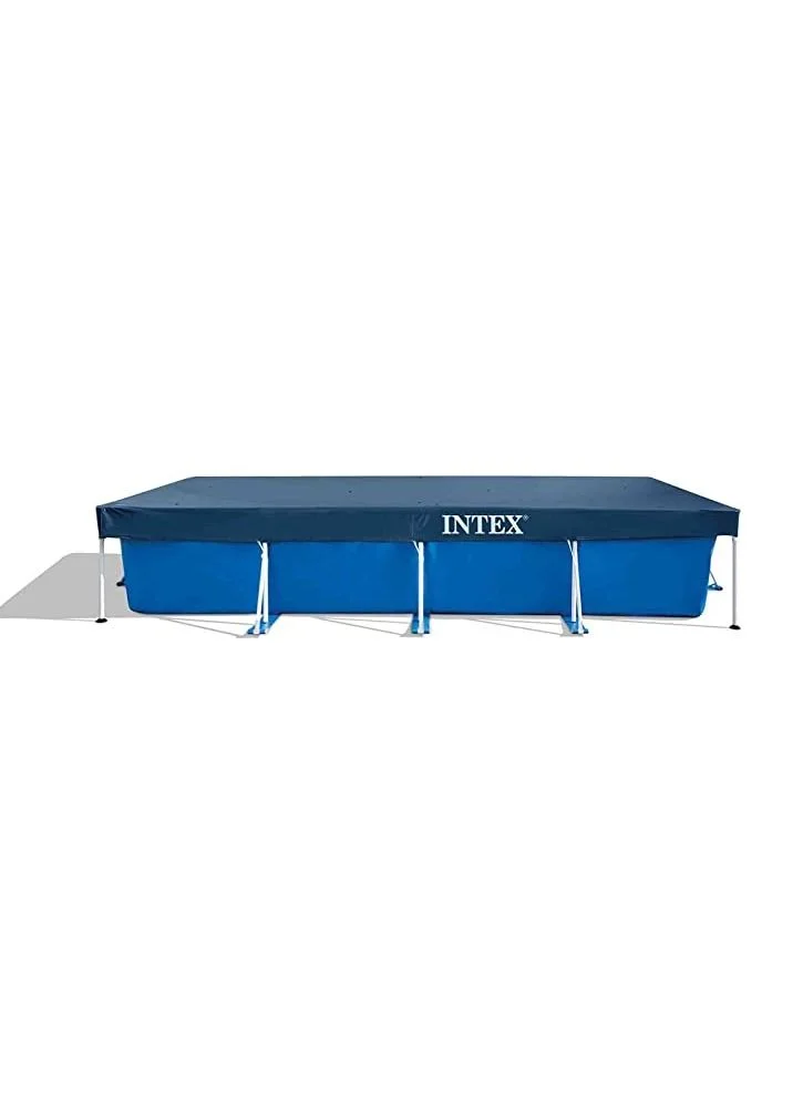 Premium Rectangular Pool Cover Durable Polyester Protective Tarp for Outdoor Swimming Pools (Navy Blue, 300 x 200 cm) z6qtu