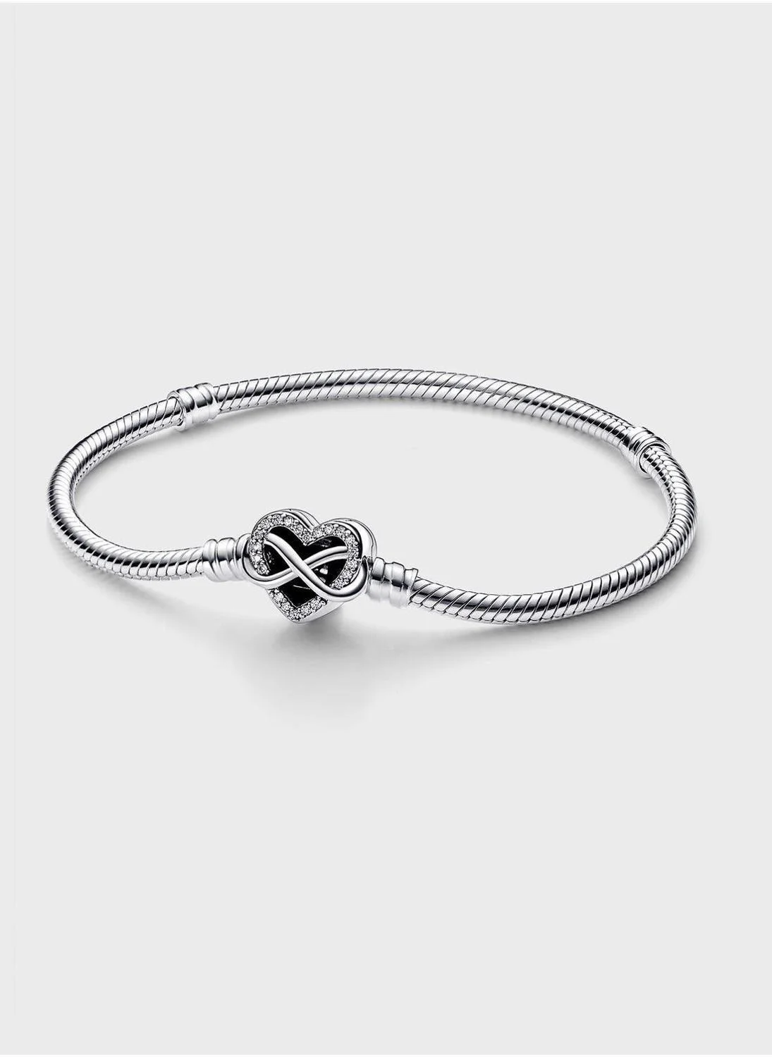 Premium Sterling Silver Snake Chain Bracelet (Silver, 19 cm) eirfn