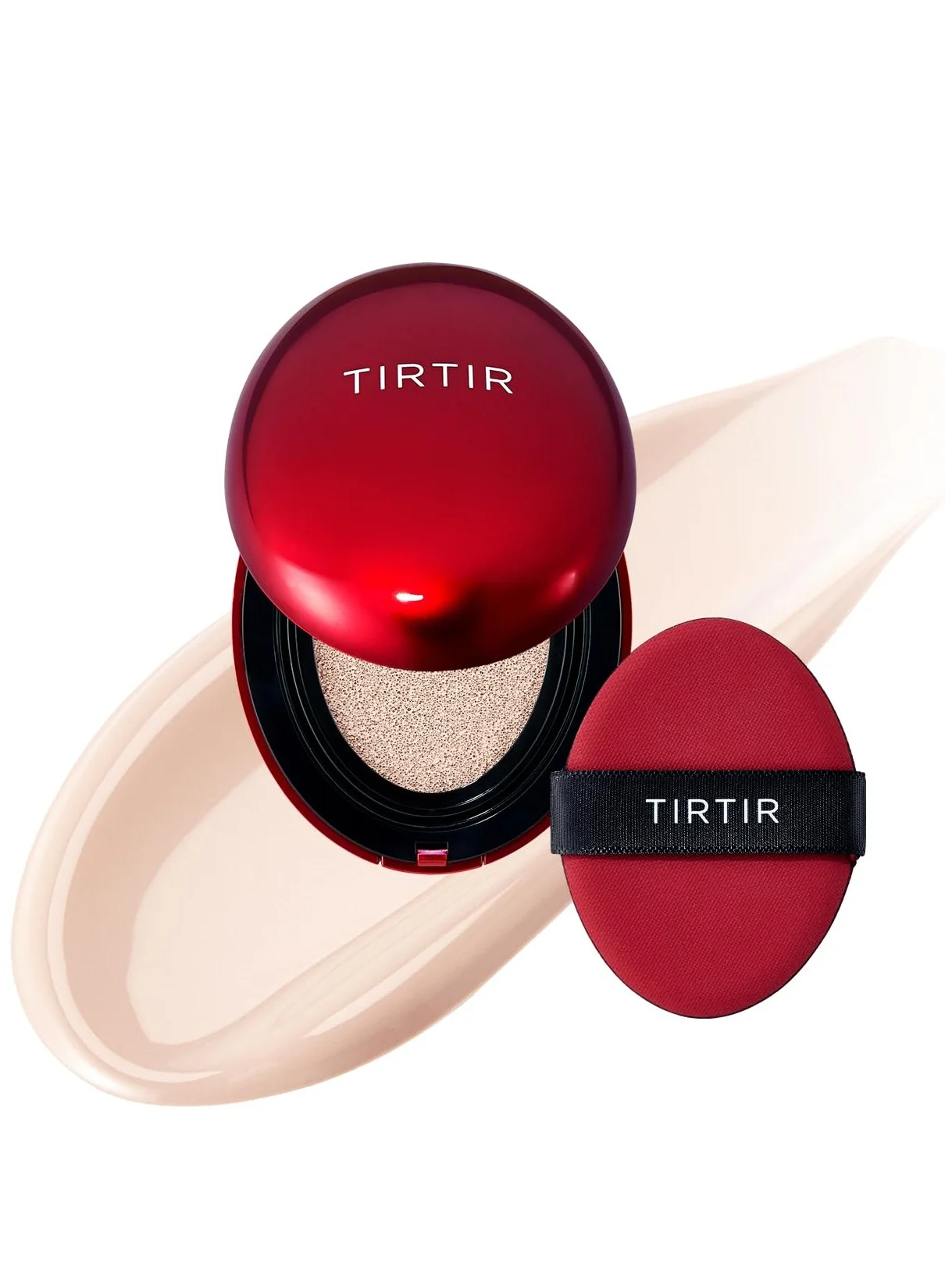 TIRTIR Mask Fit Red Cushion Foundation (13C Fair, 18 g) Long-lasting Full Coverage Makeup for Flawless Skin 5nugo