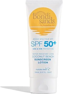 Bondi Sands Sunscreen Lotion SPF 50 Broad Spectrum Moisturizing Formula (150 mL) eib9z