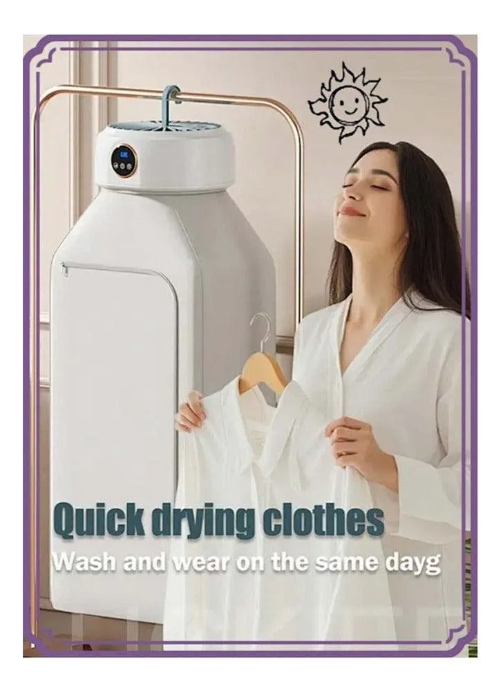 Premium Electric Clothes Dryer, Portable Multifunctional Garment Drying Machine with 2 Heat Settings (Compact Size) sv78z