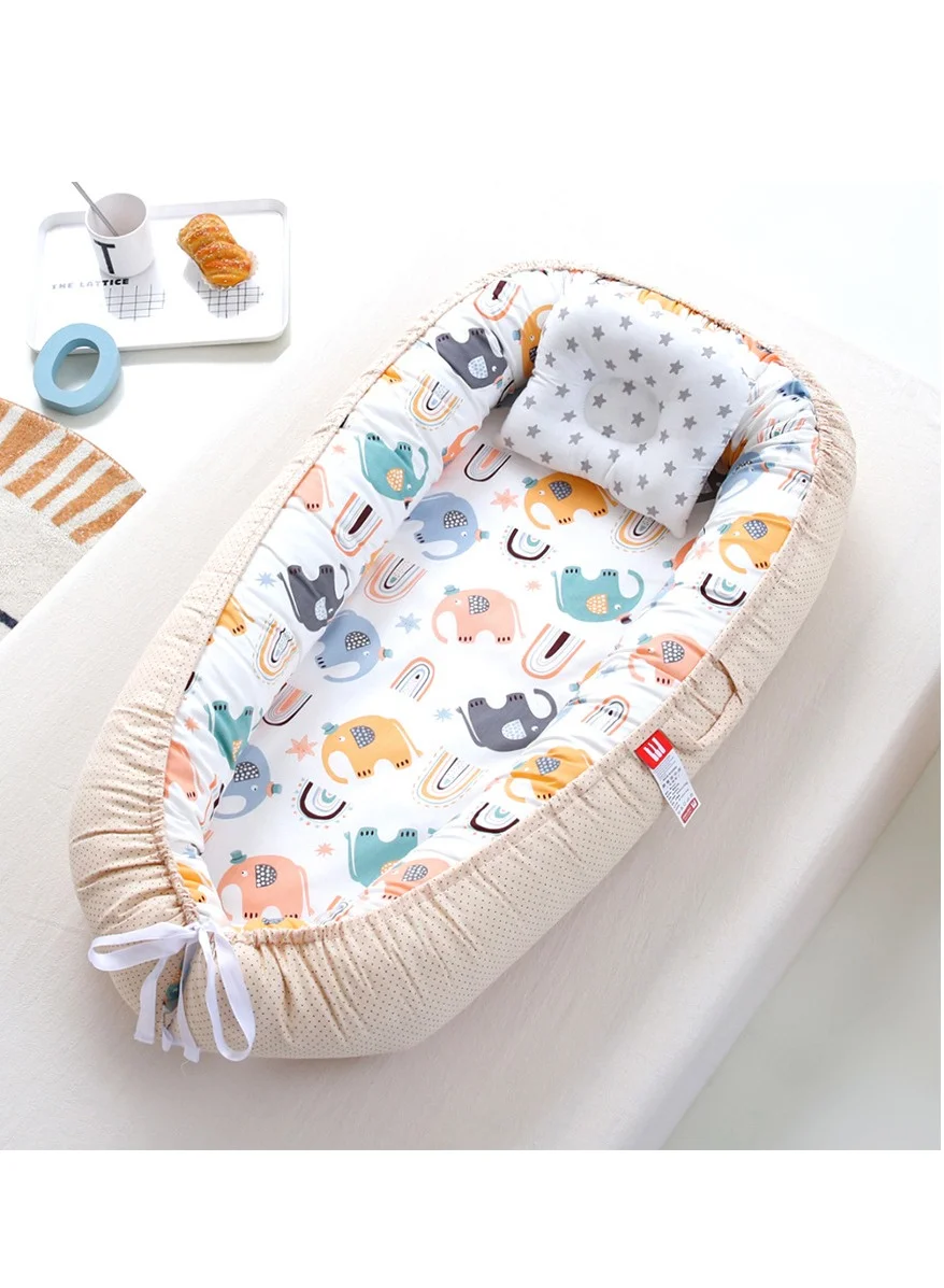 MIXDE Adjustable Baby Lounger Premium Breathable Nest for Infants (Portable, Machine Washable, 1-Pack) qdrsy