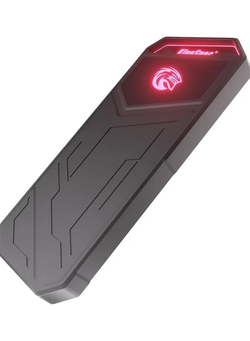 KingSpec Z5 Portable External SSD (1TB, Zinc Alloy, RGB Lighting, USB 3.2 Gen2x2, High-Speed Data Transfer for Laptop and PC) havdb