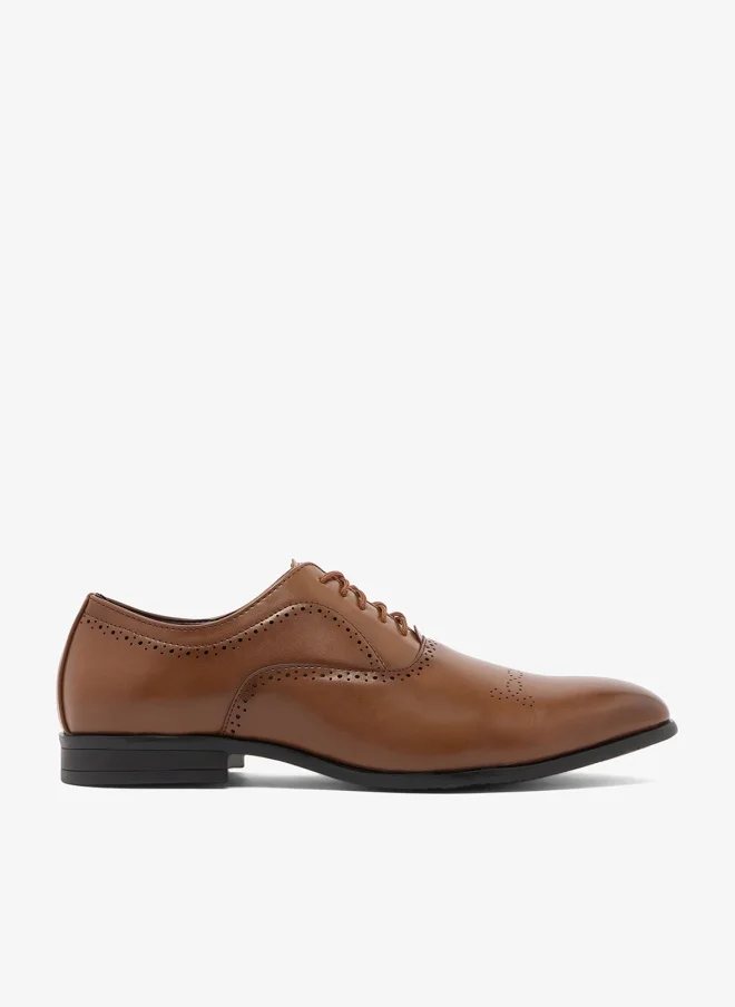 Robert Wood Formal Lace Up Shoes Premium Leather Business Footwear for Men (Black, 42 EU) uorda
