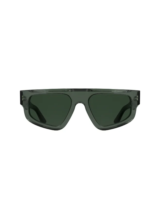 Premium Full Rim Acetate Sunglasses Transparent Green (54mm) vaugf