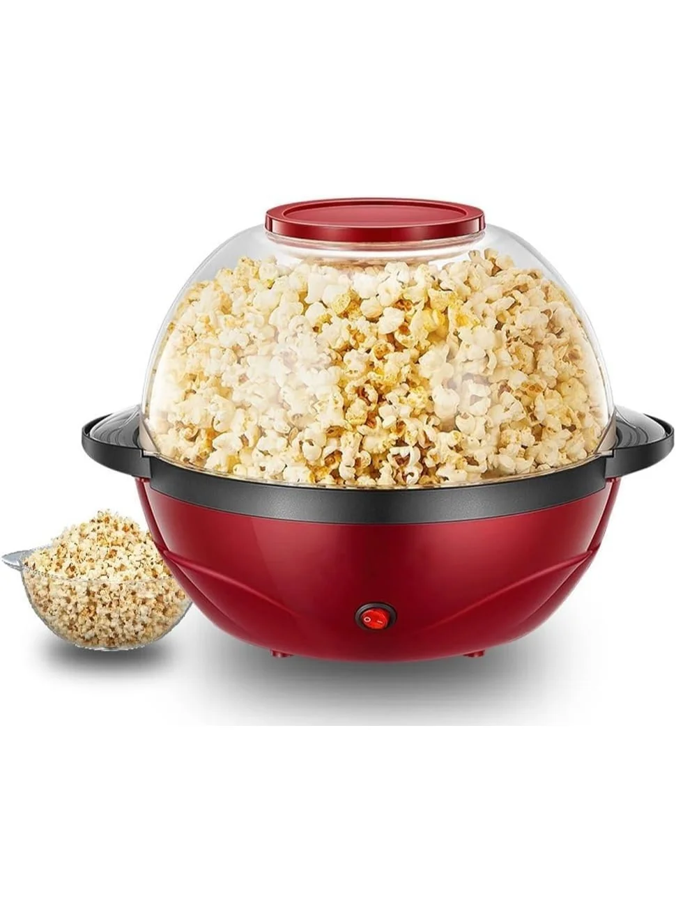 ELTRAZONE Automatic Stirring Popcorn Maker 850W Premium Nonstick Popper with Transparent Lid (3.6L) 5r6lc