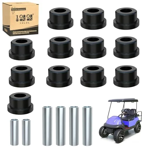 10L0L Golf Cart Rear Leaf Spring Shackle Bushing Kit for Precedent Models (Heavy-Duty Steel, 1 Set) sikr6