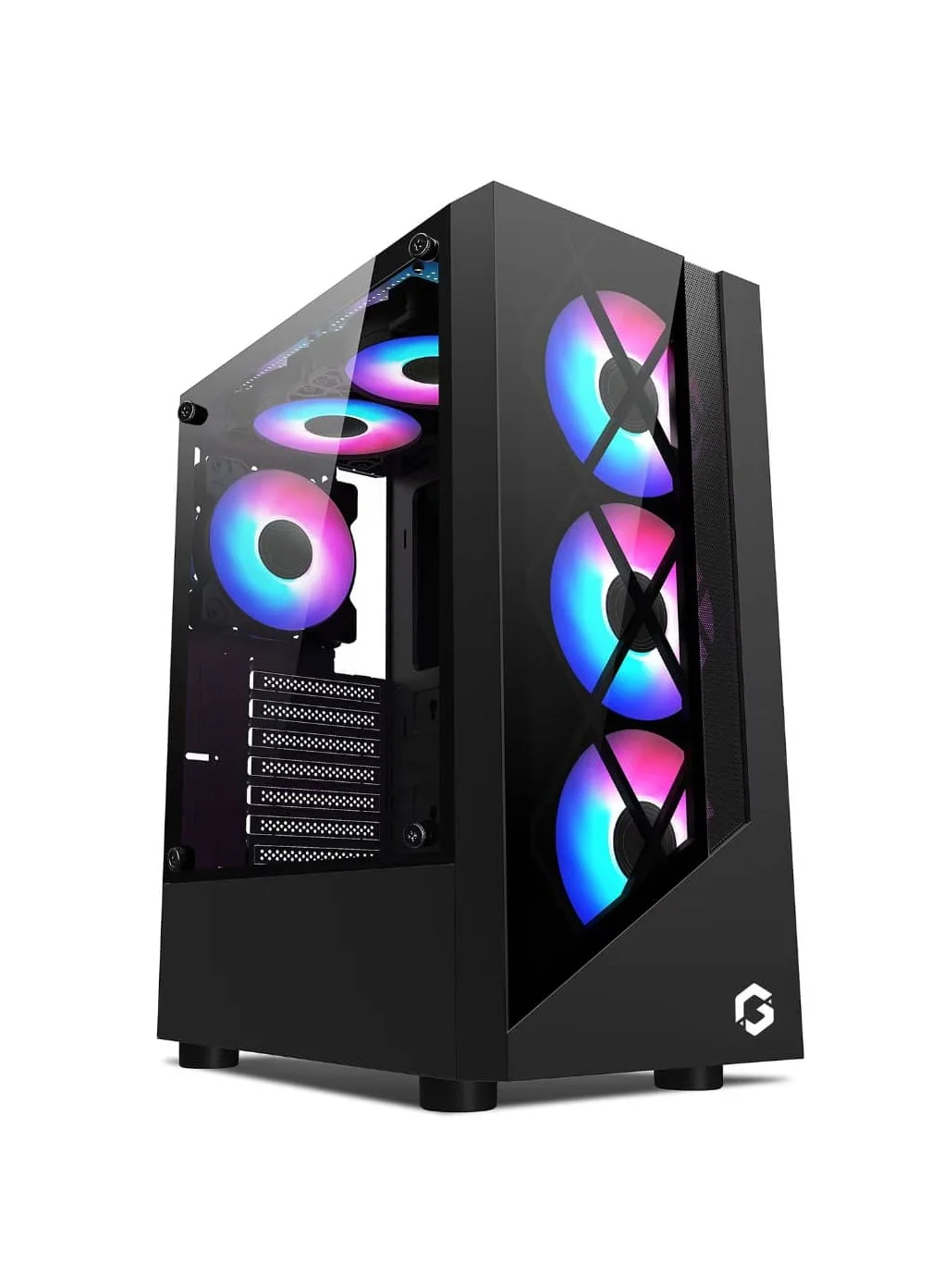GAMEON TRIDENT II G-Series Mid Tower Gaming Case Premium ATX PC Chassis with Tempered Glass Side Panel mvwtf