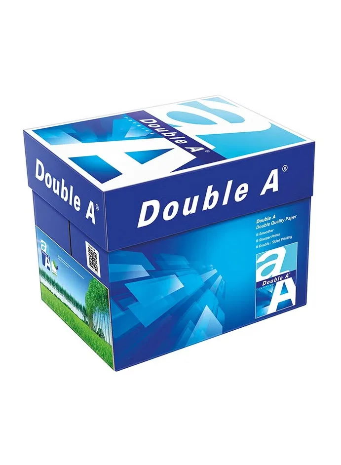 Double A Premium Printer Copy Paper (A4, 80 GSM, 2500 Sheets, 5-Pack) sxduj