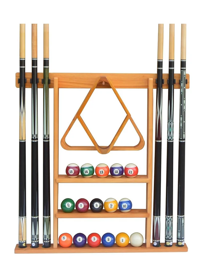 Max Strength Premium Wooden Pool Cue Rack Wall Mounted Billiard Stick Holder (Wall Mount, 1 Piece) cwfgv