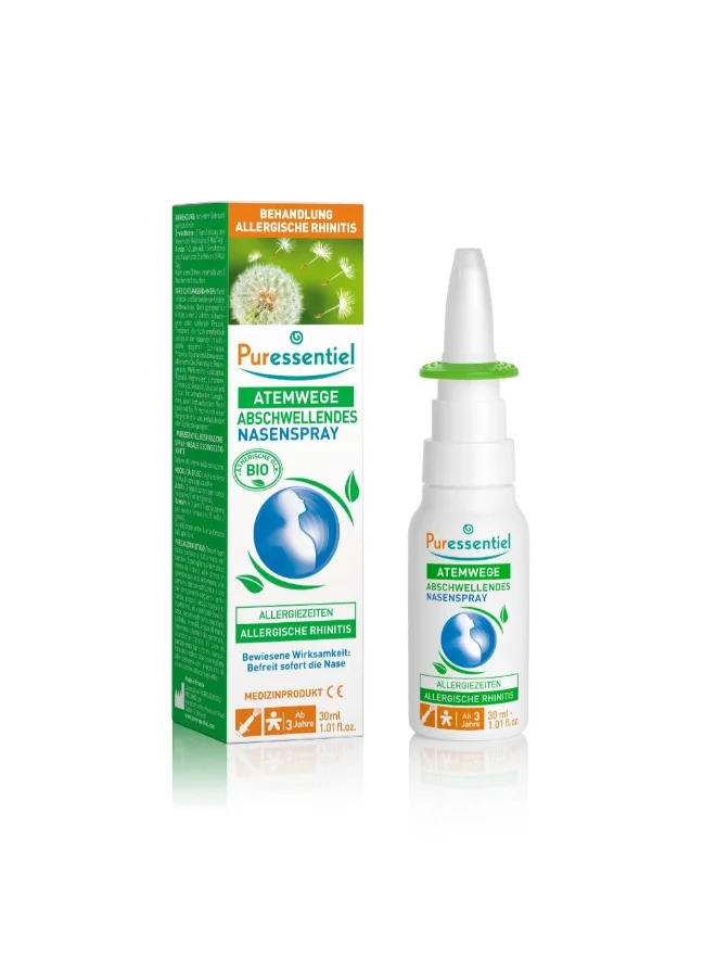 Puressentiel Decongestant Nasal Spray with Seawater and Organic Eucalyptus Radiata for Respiratory Comfort (30 mL) 59b7s