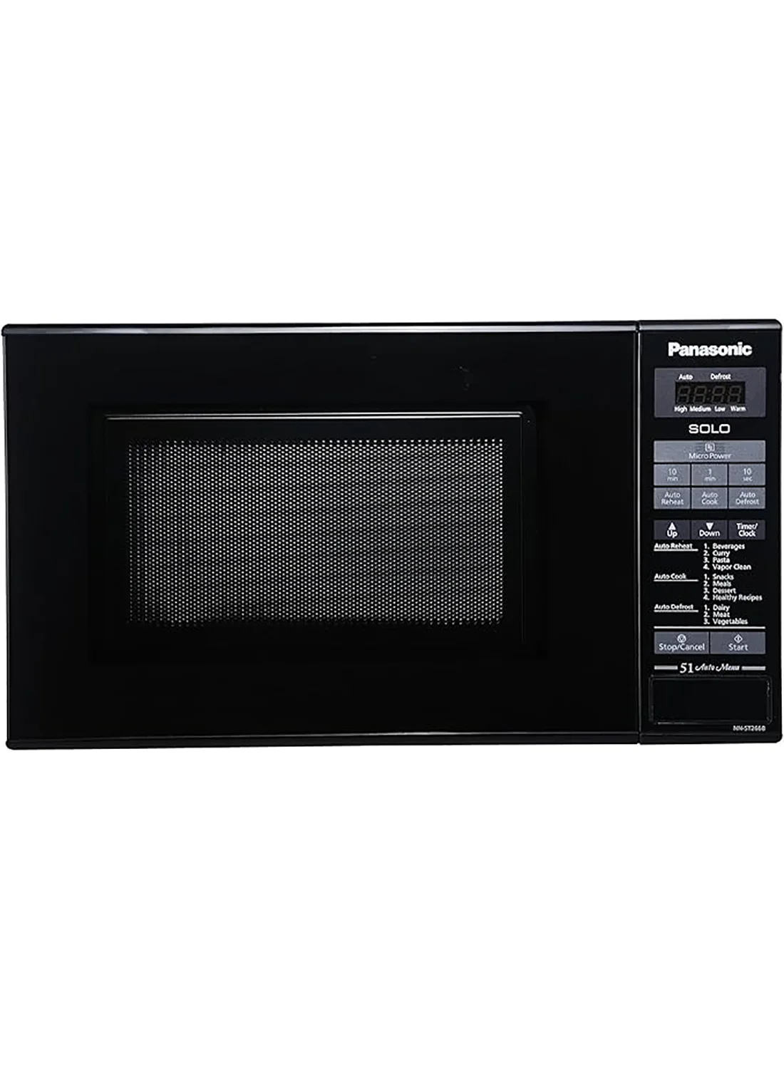 Premium Solo Microwave Oven 20L 800W Freestanding Countertop Appliance with Auto Reheat and Child Safety Lock (Black, 20 L) 7slwi
