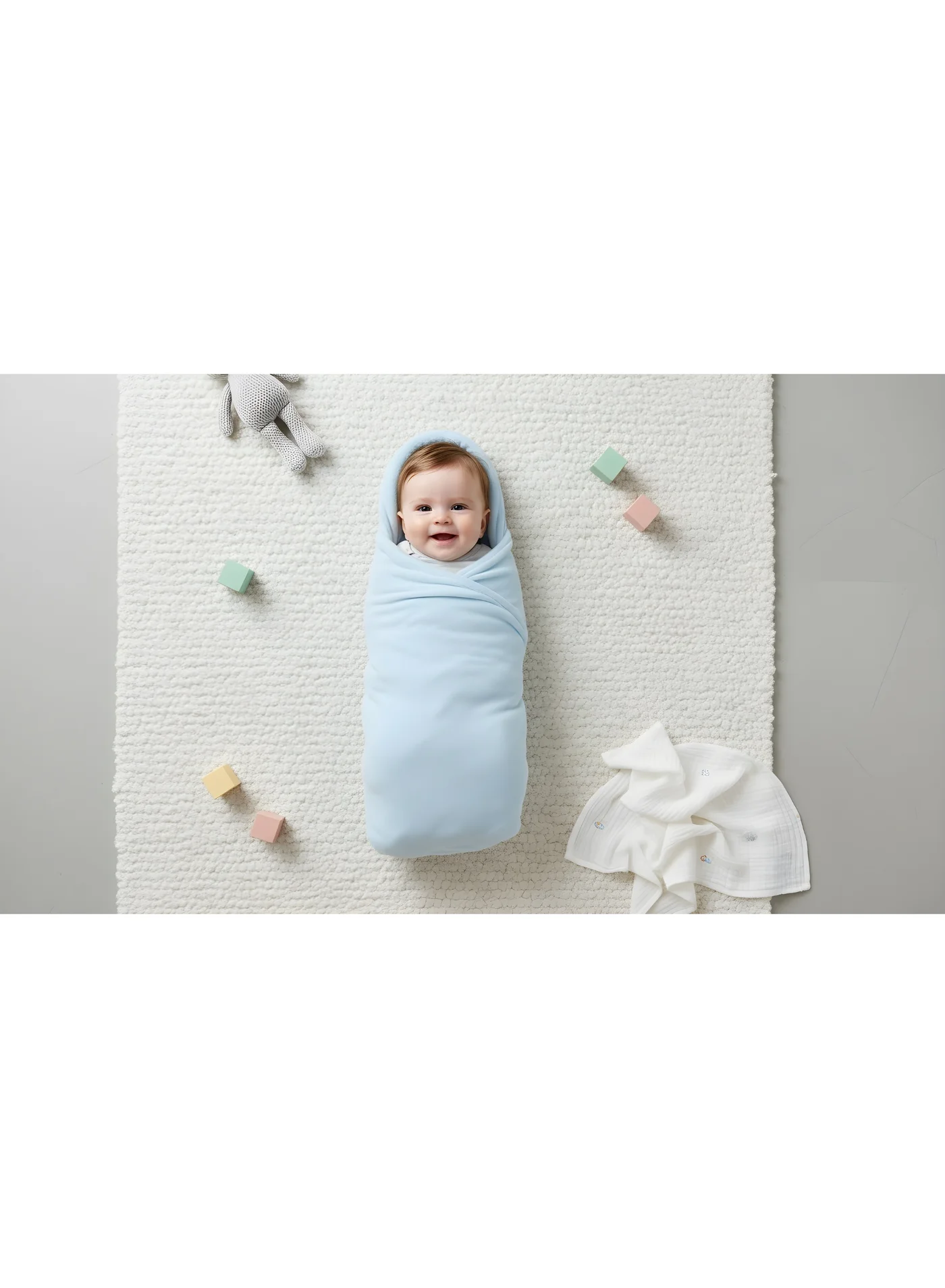 Mamas One Snuggle Pod Premium Infant Lounger (Blue, 70 cm) jd10l