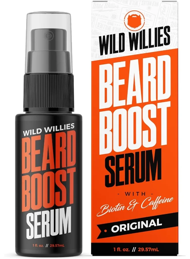 Wild Willies Beard Growth Serum with Biotin and Caffeine for Thicker-Looking Facial Hair (30 mL) 1wnsb