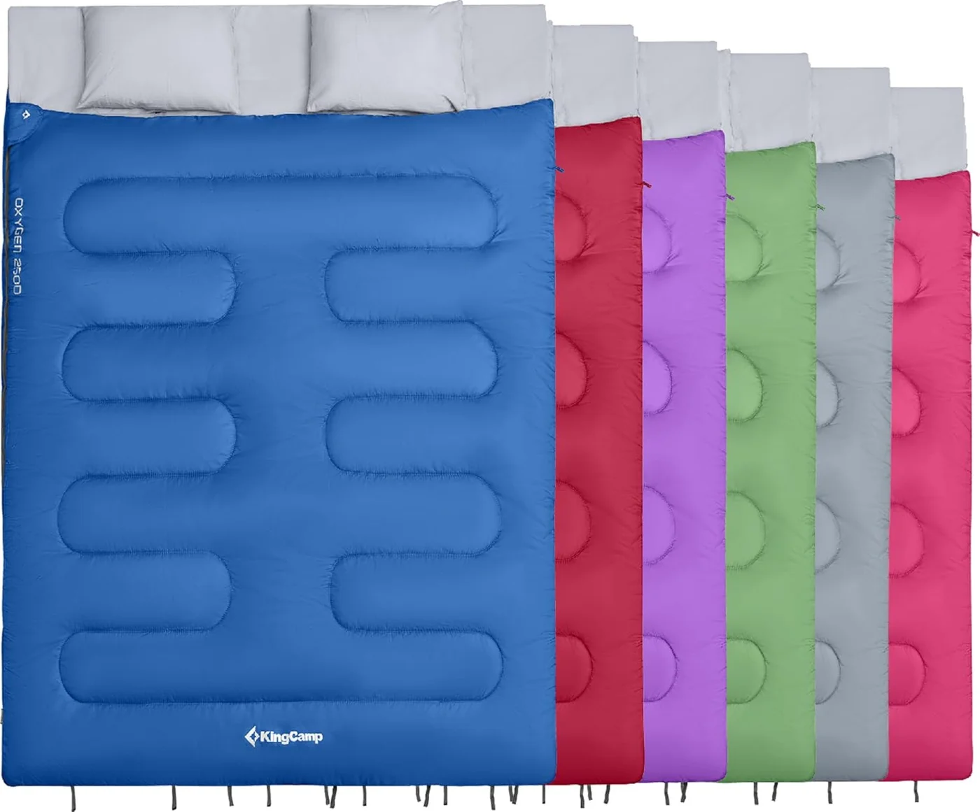 Premium Double Lightweight Sleeping Bag Waterproof Camping Gear for Couples (200 cm x 150 cm) ikz0v