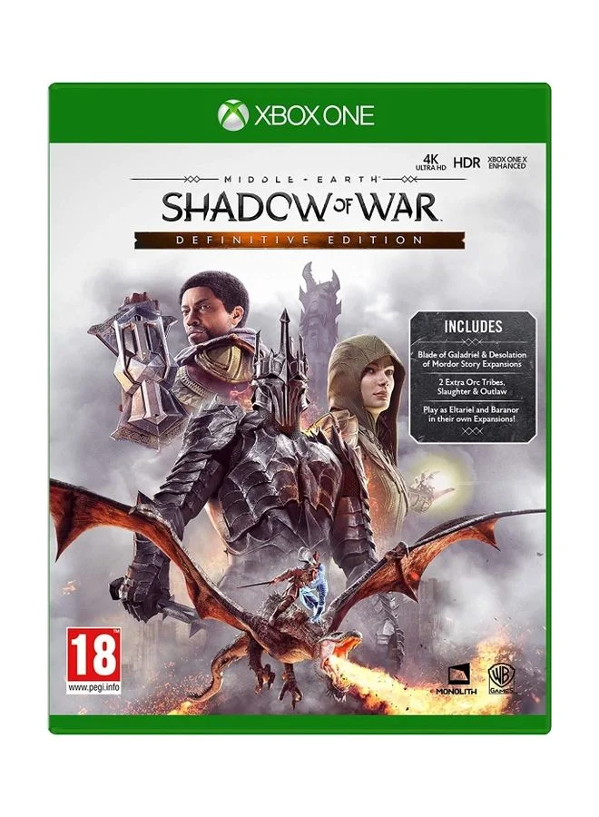 Middle-Earth Shadow of War Premium Action Adventure Game for Console (International Version, 1 Disc) usj5l