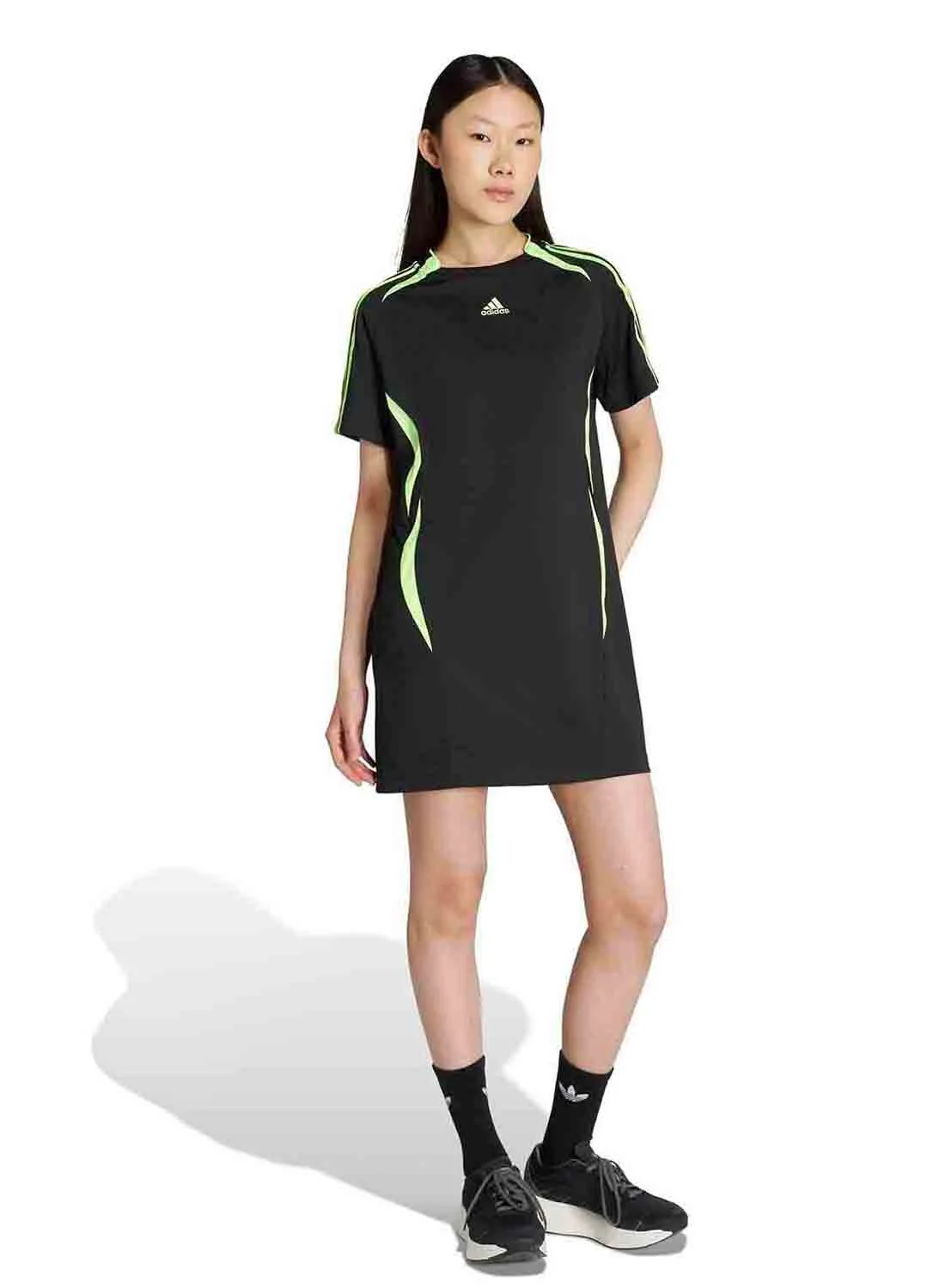 Sport Originals Teamgeist T-Shirt Dress Premium Cotton Casual Sportswear for Women (Black, Medium) iawyf