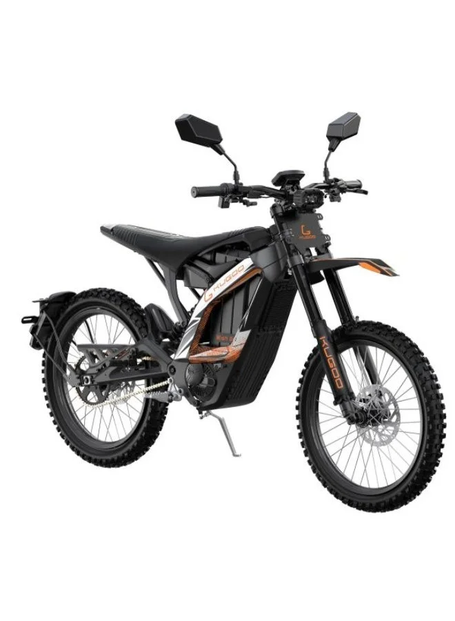Premium Electric Dirt Bike 3700W Brushless Motor High-Performance Off-Road Motorcycle (Black, 67.2V 36Ah) oiu3h