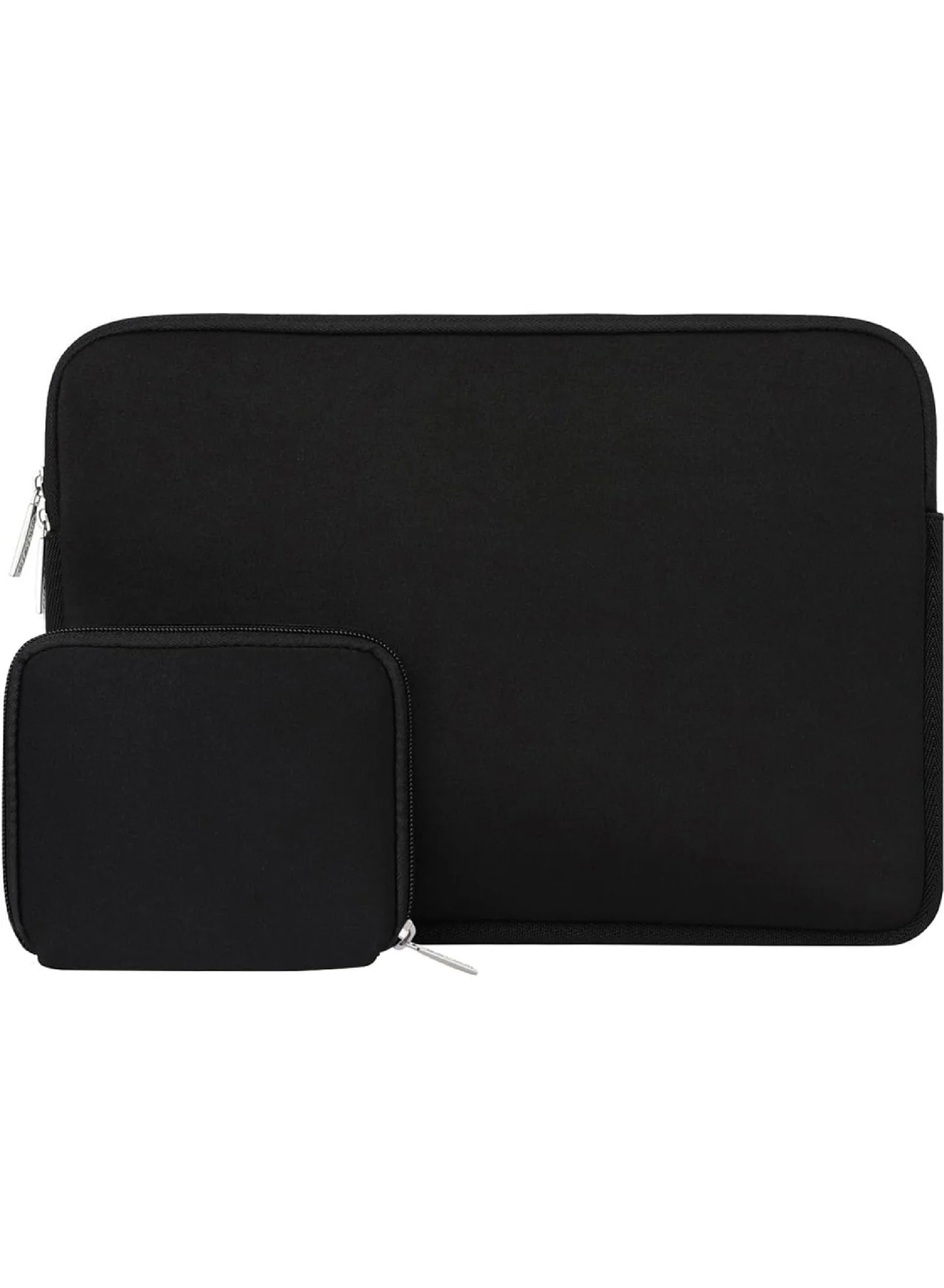 Rock Pow Laptop Sleeve Case for 13-14 inch Notebooks (Water-Resistant Neoprene, Black, 14 inch) grebw