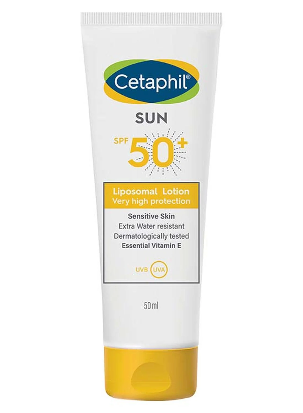 Cetaphil Sun Liposomal Lotion SPF 50+ Face and Body Moisturizing Sunscreen for Sensitive Skin (Unscented, 50 mL) hqycs