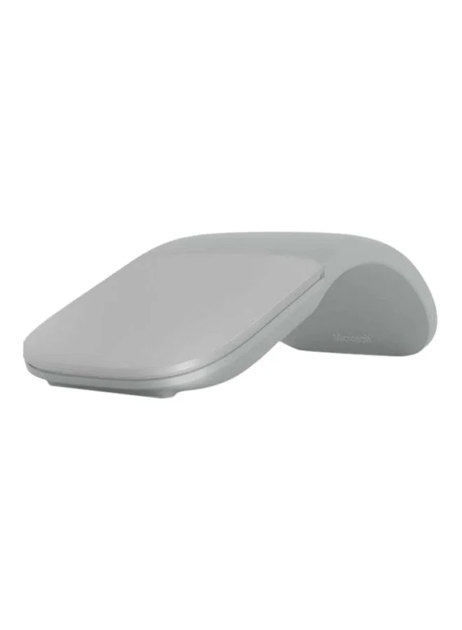 Professional Wireless Touch Surface Arc Mouse Ergonomic Slim Design (Light Grey) m8isu