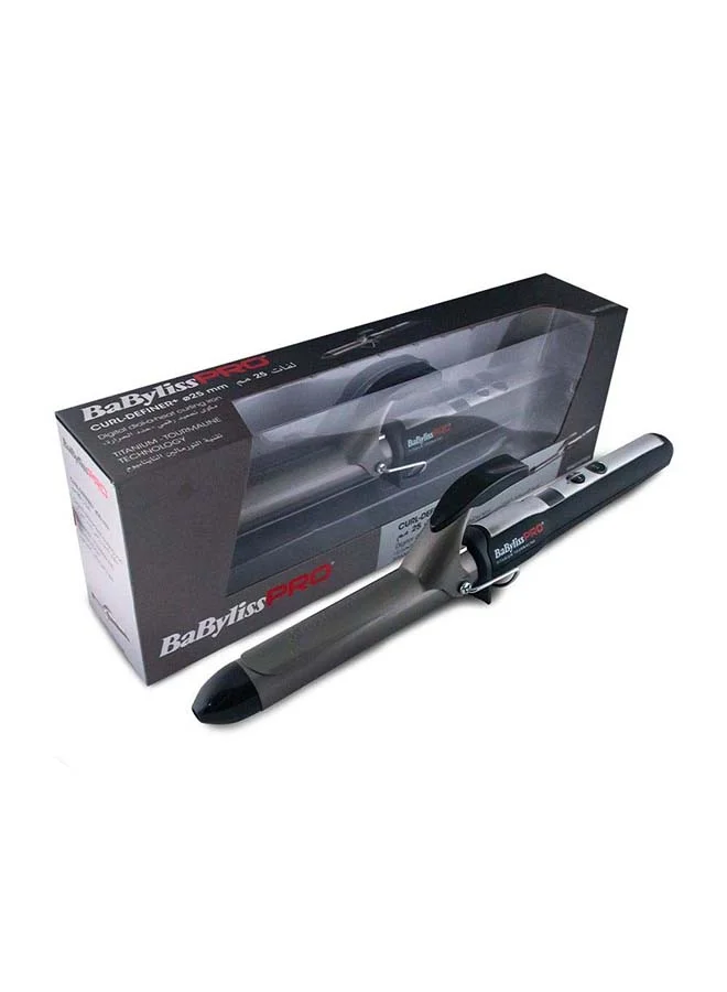 Professional Digital Curling Iron with Titanium-Tourmaline Technology (Black, 25mm) j0na9