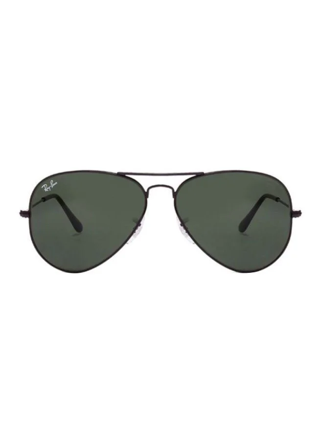 Premium Aviator Sunglasses Full Rim Metal Frame UV Protection (Black, 58 mm) qp97f