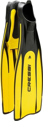 Pro Star Full Foot Pocket Fins Professional Snorkeling Gear (Yellow, 41-42) tga3s