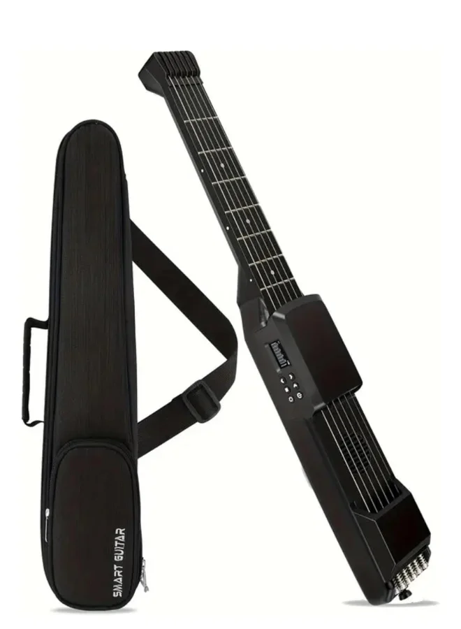 Megarya Smart Electric Guitar Hybrid with AI MIDI Technology and Silent Practice System (Portable, Metal, Beginner-Friendly) r6kw5