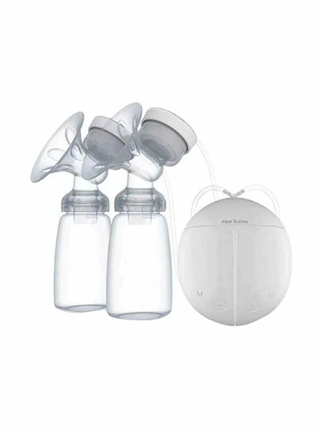 Real Bubee Portable Double Electric Breast Pump Set (Premium Nursing Aid, 2-Piece Pack) ck3d3