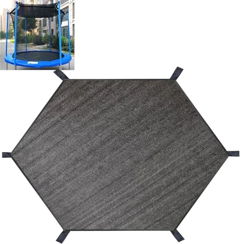 XATAMIO Trampoline Shade Cover for 8FT Round Trampolines with 6 Straight Poles, Premium UV Sun Protection Canopy for Backyard Playgrounds rj1pm