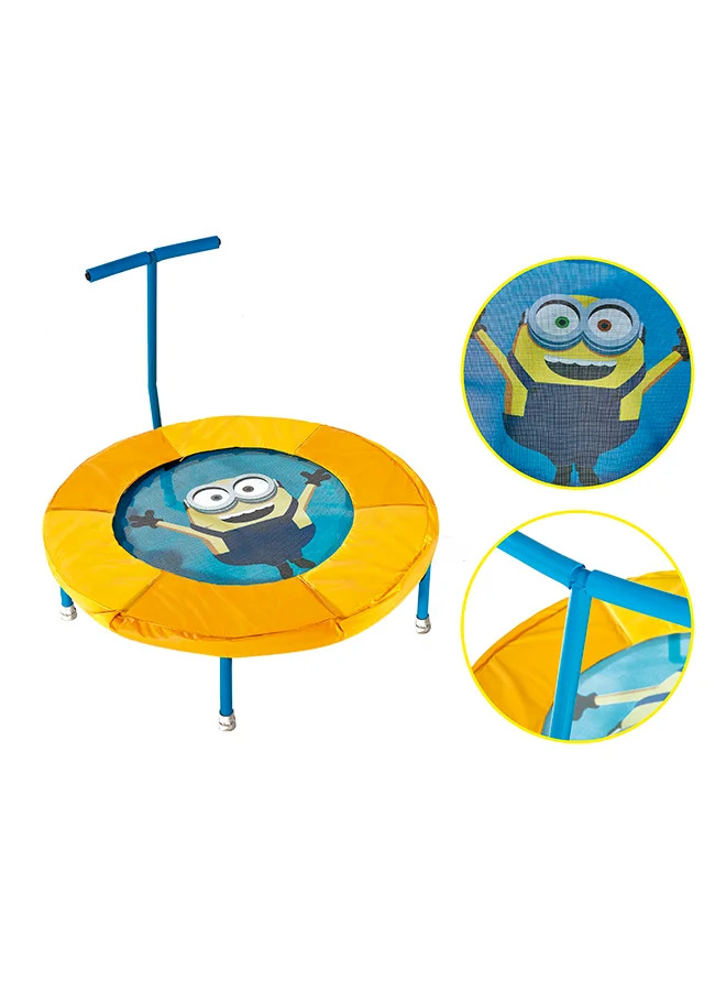 Plum Junior Bouncer Indoor Activity Trampoline for Kids (Yellow, 81x85x81cm) wr0o2